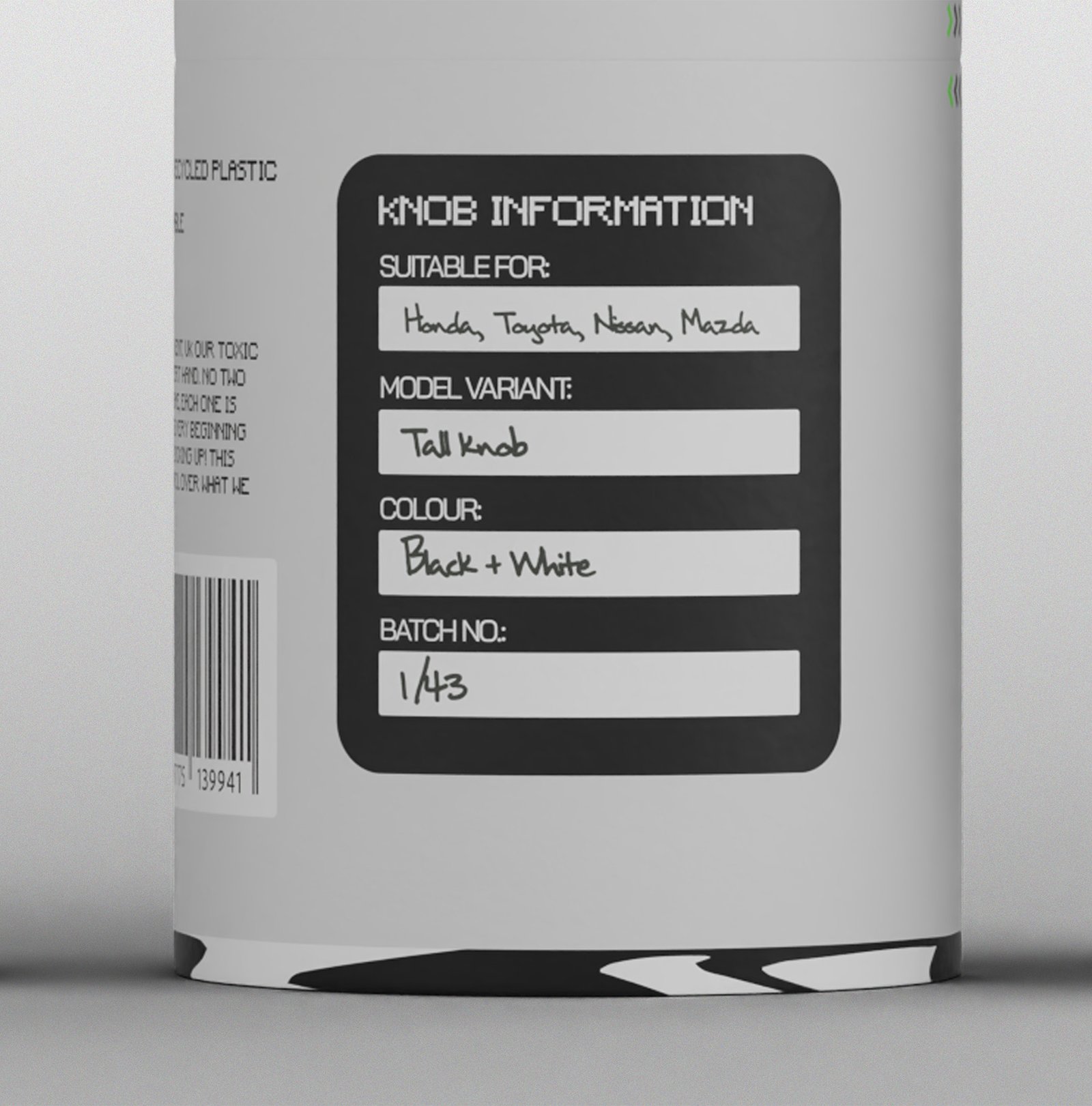 Toxic Knobs Packaging